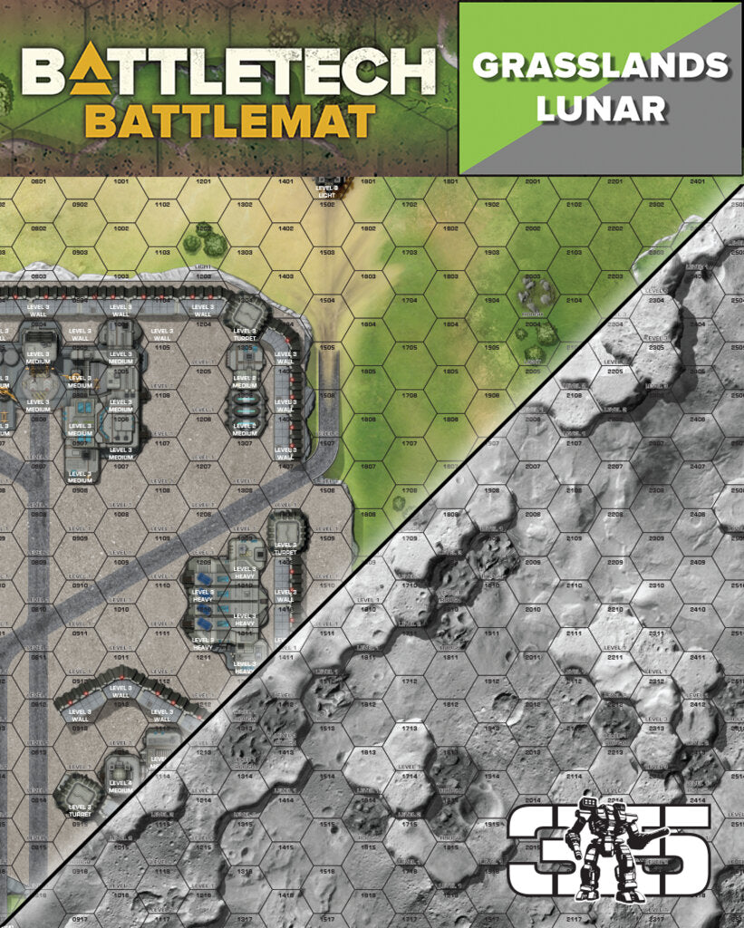 BattleTech: BattleMat - Grasslands Lunar