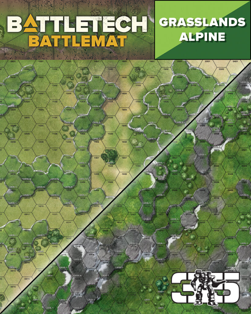 BattleTech: BattleMat - Grasslands Alpine