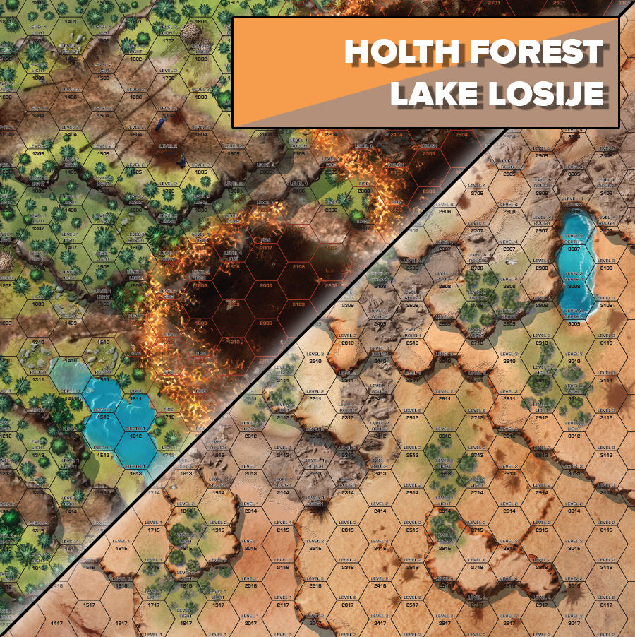 BattleTech: BattleMat - Battle of Tukayyid / Holth Forest (CGB) / Lake Losiike (CNC)