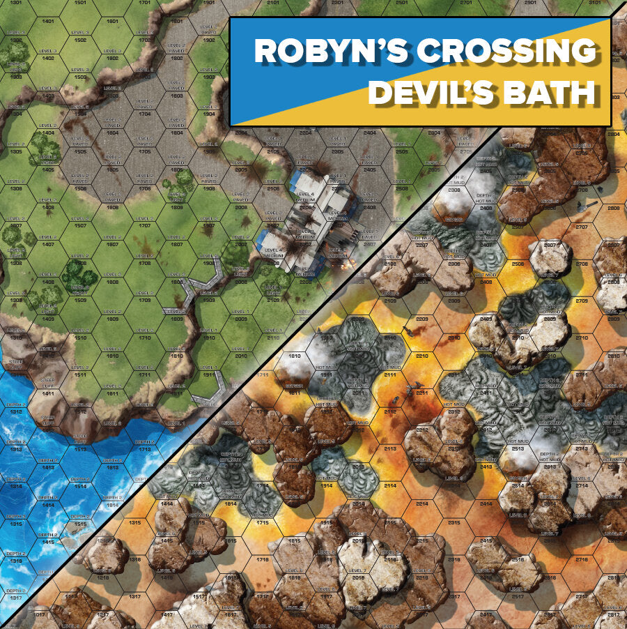 BattleTech: BattleMat - Battle of Tukayyid / Robyn's Crossing (CJF) / Devil's Bath (CSV)