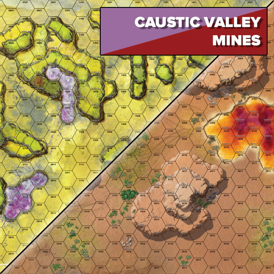 BattleTech: BattleMat - Alien Worlds Caustic Valley / Mines