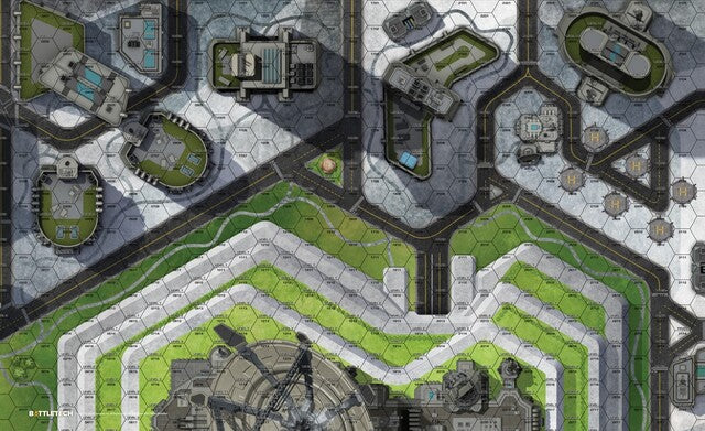 BattleTech: BattleMat - Cities HPG Heliport / Plaza