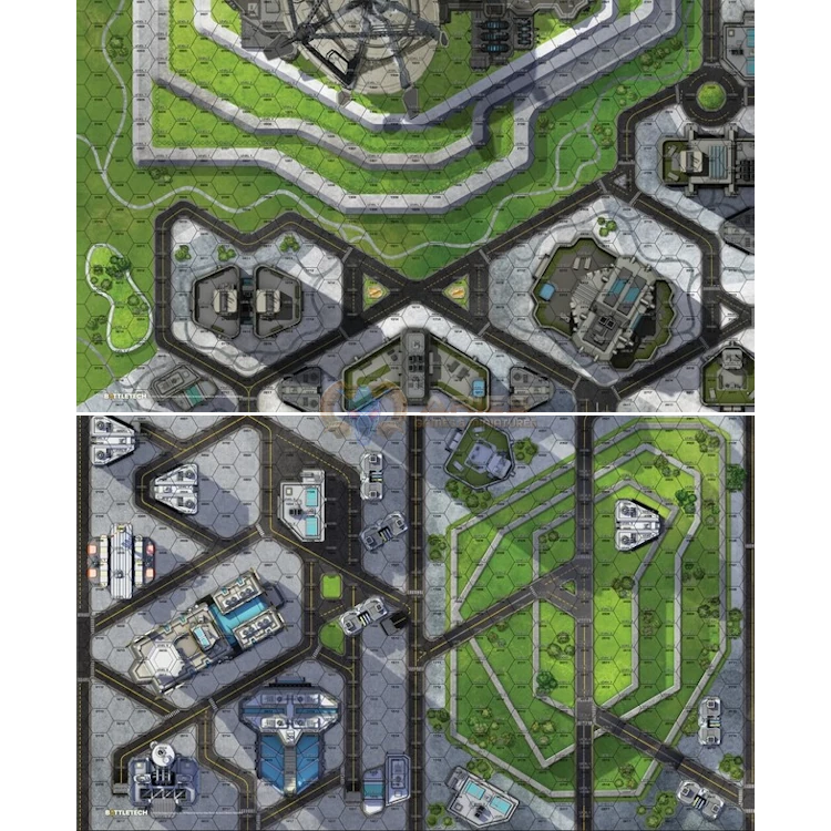 BattleTech: BattleMat - Cities HPG Engineering / Business District