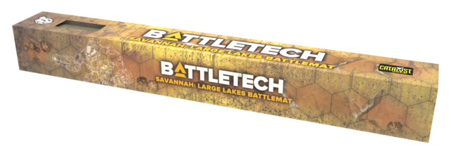 BattleTech: BattleMat - Savannahs Large Lakes / Box Canyon