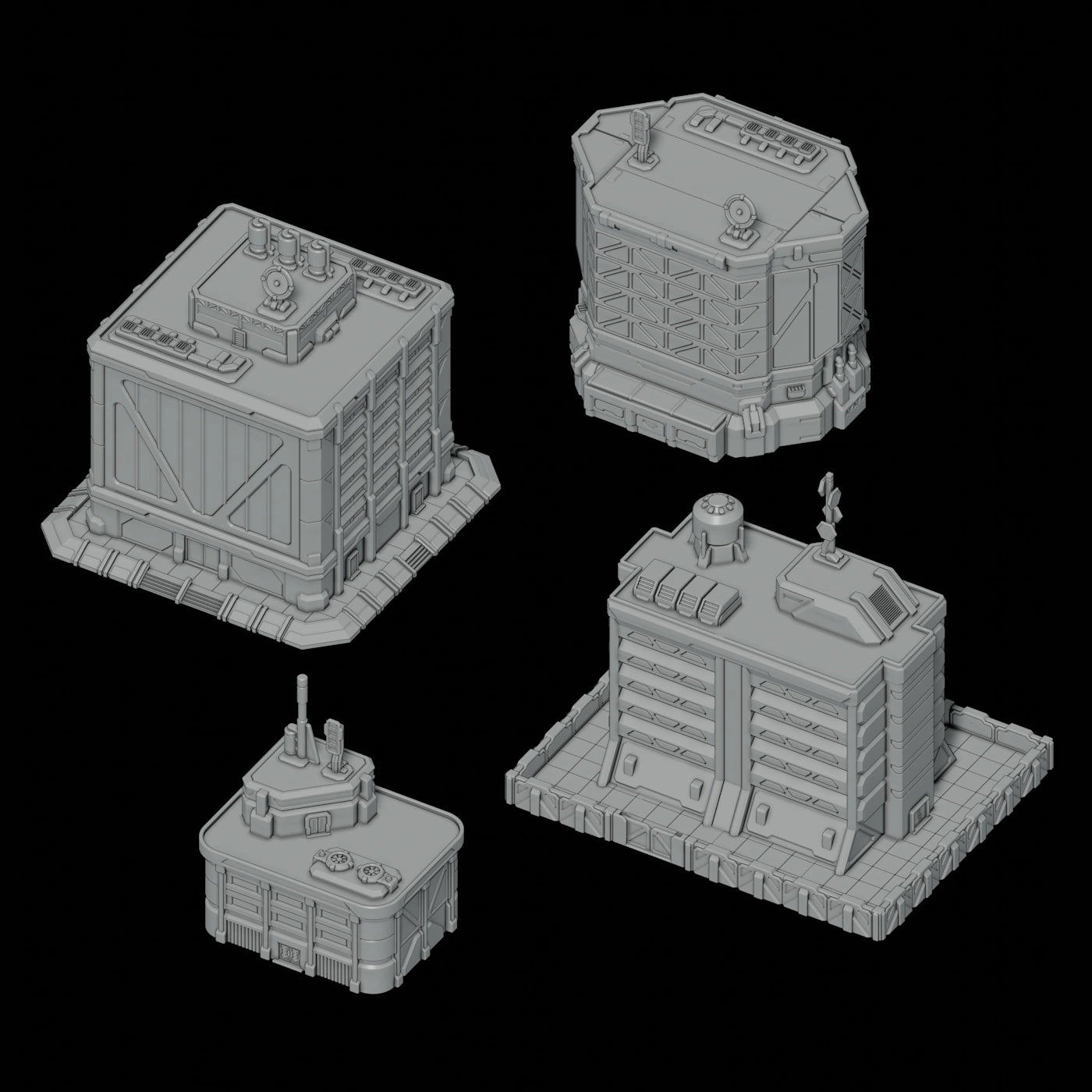 City Strike Building Set 1 STL Download