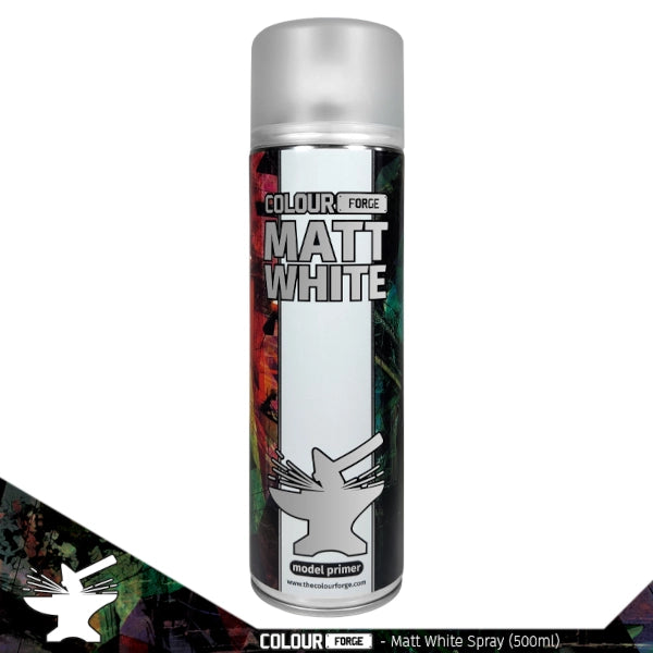 Colour Forge: Matt White Spray (500ml)