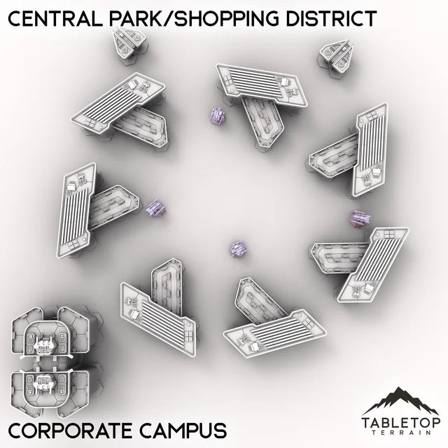 HEXTECH Central Park / Shopping District - City Map Pack