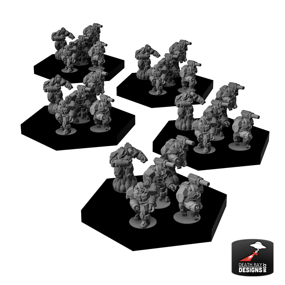 Silverback Power Armor w Cannons 5-Pack