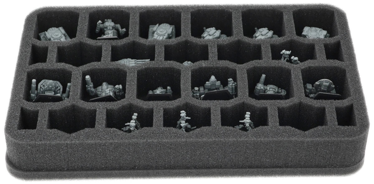 Storage Box With Foam Set For BattleTech Mechs And Tanks