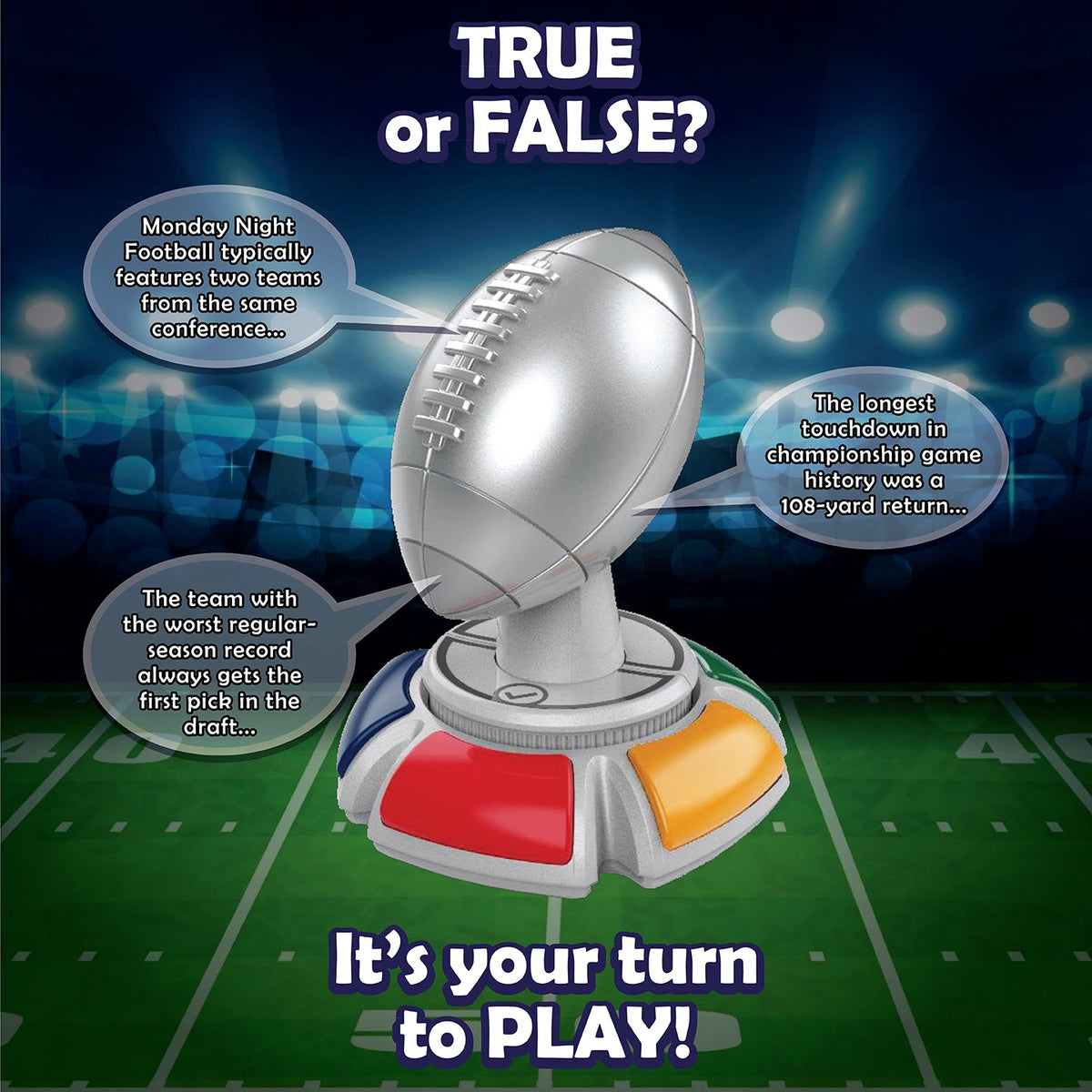 Fanzone Football Trivia Electronic Game – NFL Quiz for Fans & Game Night