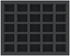 25 Compartment Full-Size Foam Tray 50MM