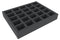 25 Compartment Full-Size Foam Tray 50MM