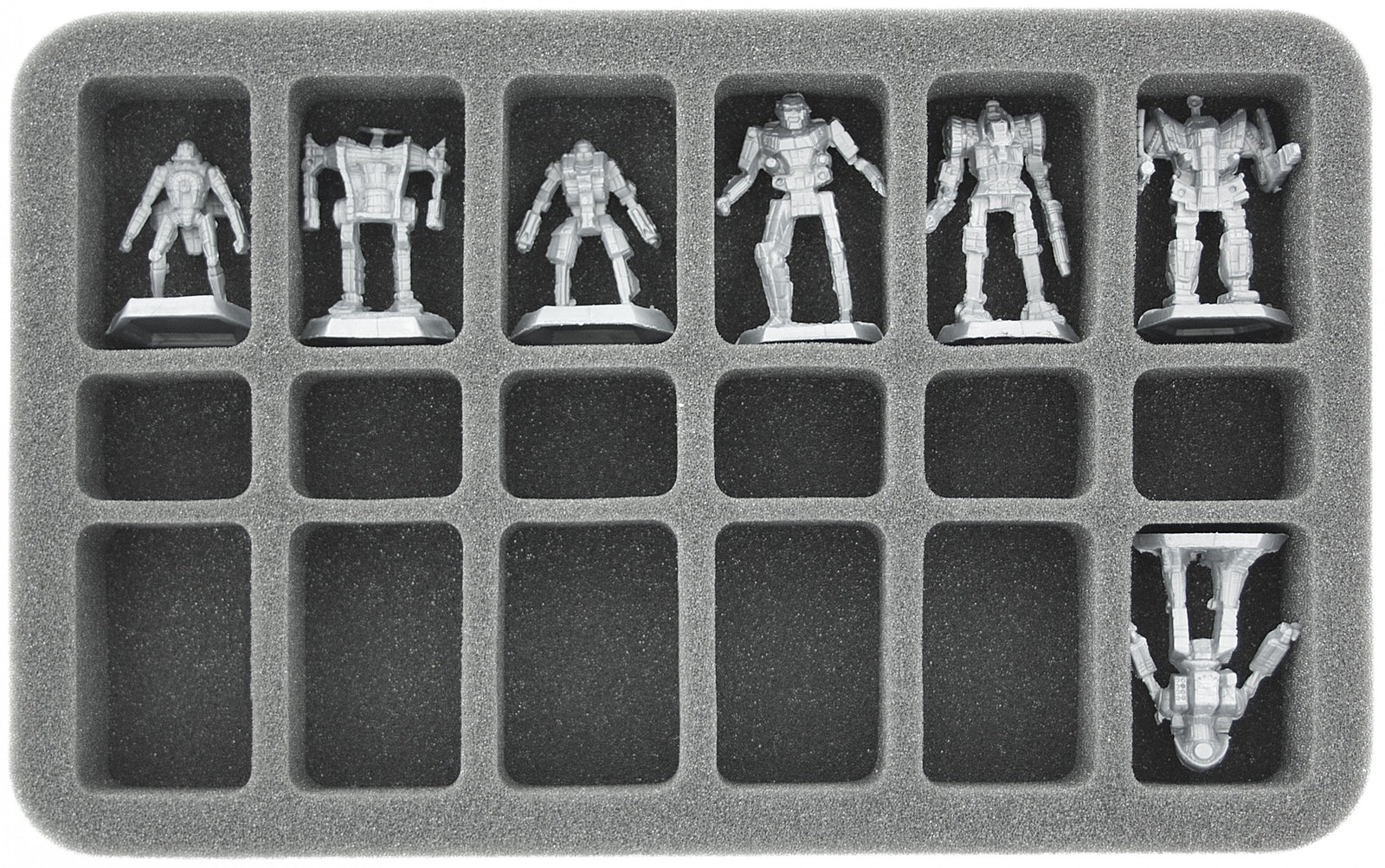 18 Compartment Half-Size Foam Tray 35MM