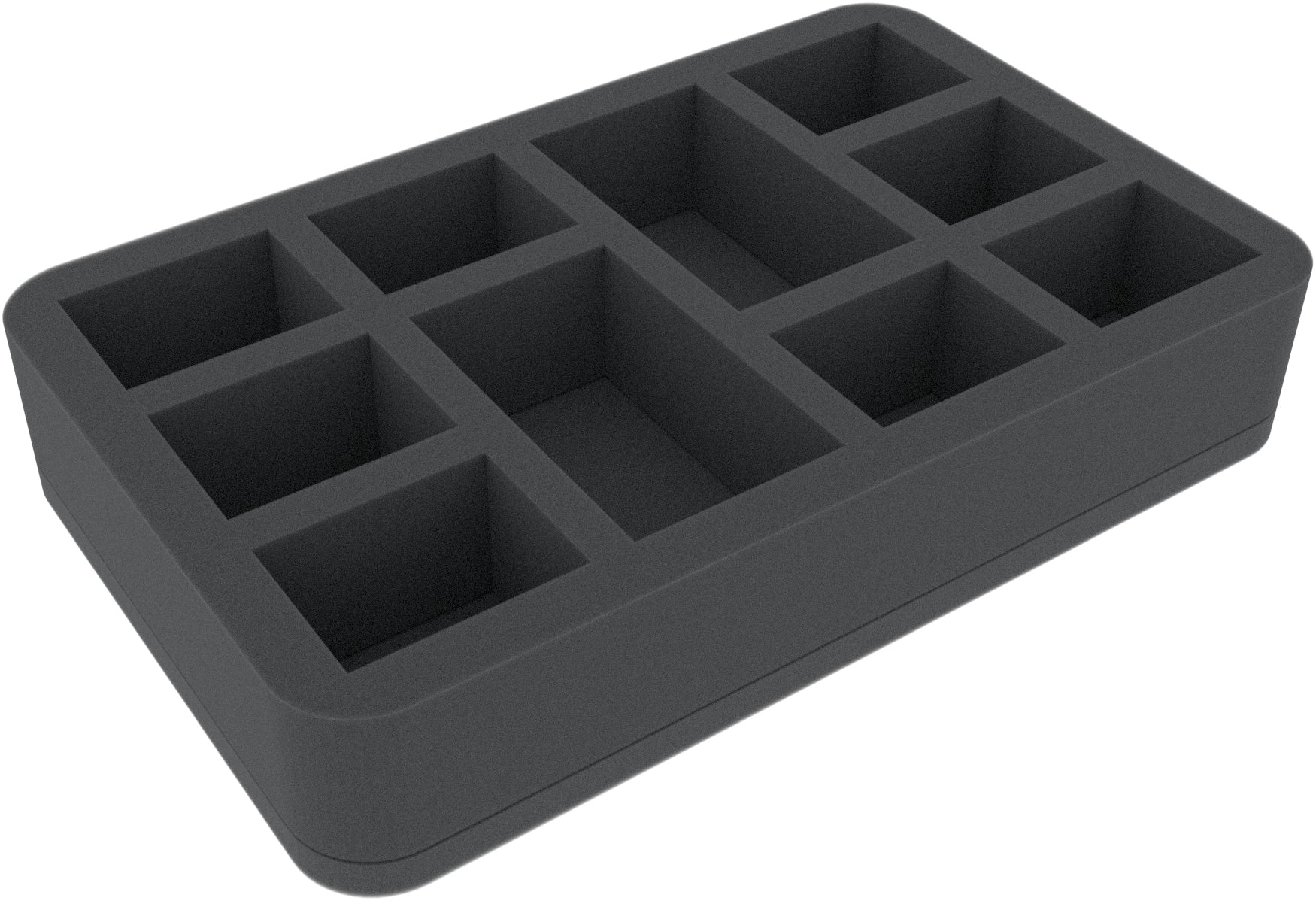 10 Compartment Half-Size Foam Tray 50MM