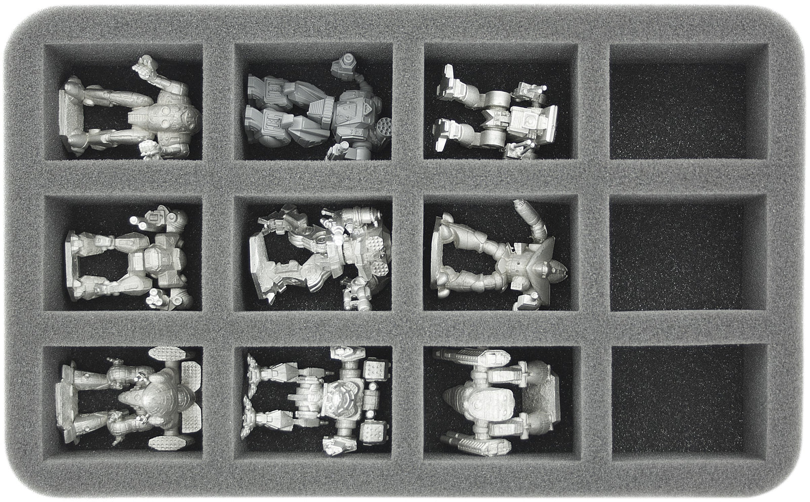 12 Compartment Half-Size Foam Tray 50MM