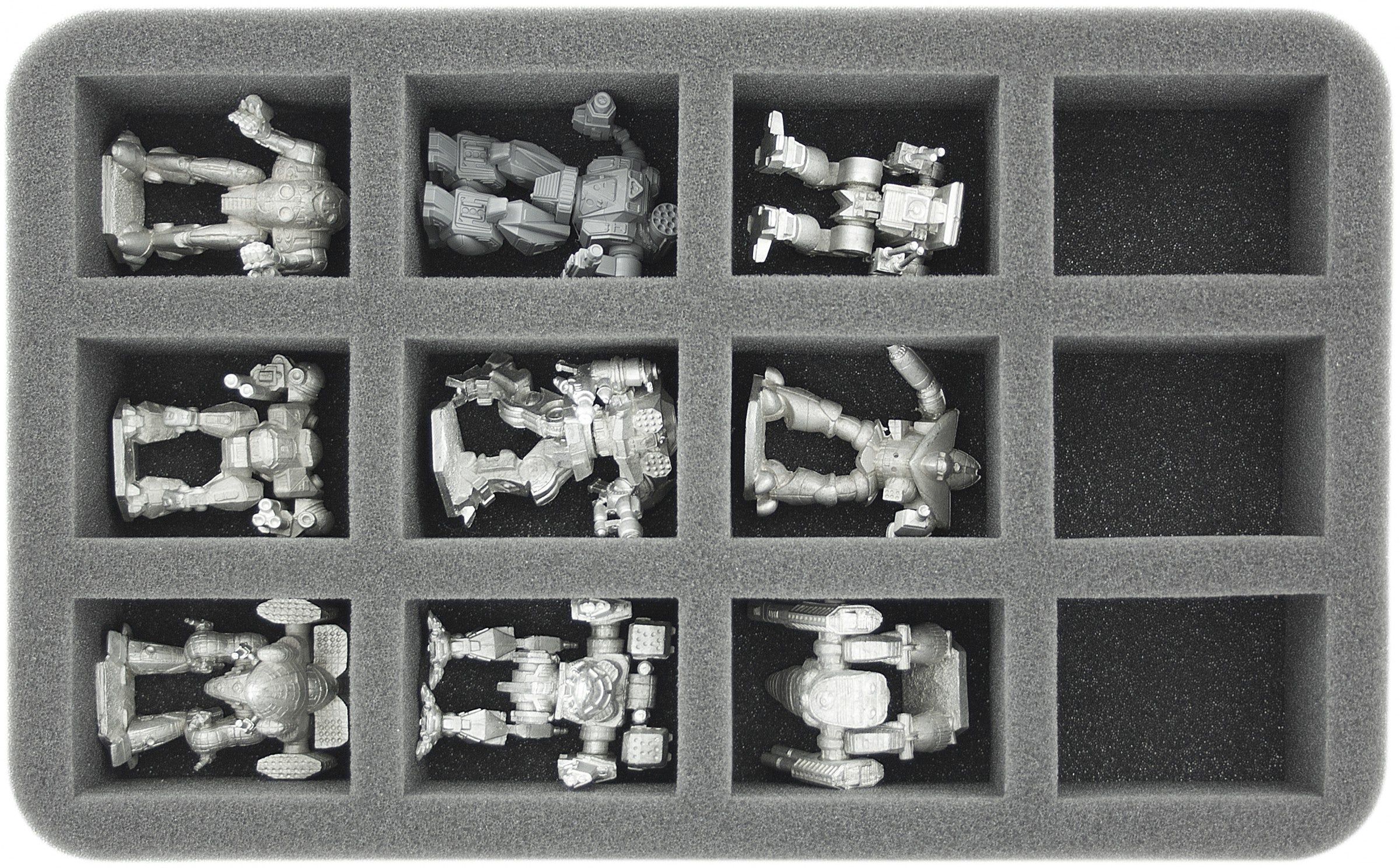 12 Compartment Half-Size Foam Tray 50MM