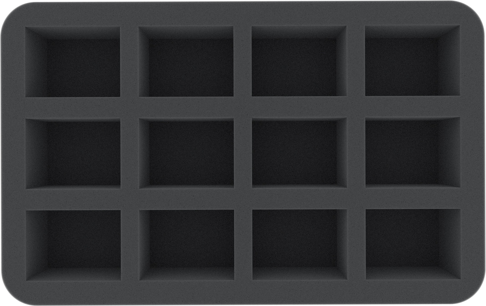 12 Compartment Half-Size Foam Tray 50MM