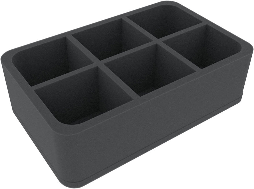 6 Compartment Half-Size Foam Tray 85MM