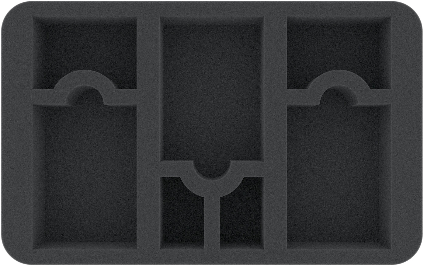 7 Compartment Half-Size Foam Tray 50MM