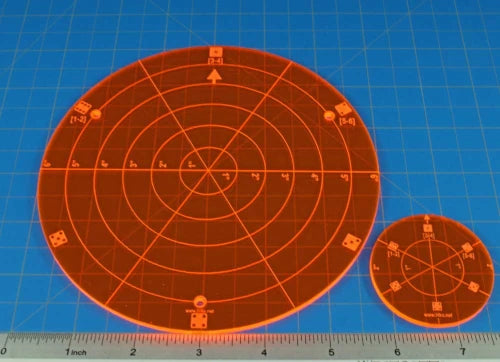 Area of Effect Template Set Compatible with BattleTech (2)