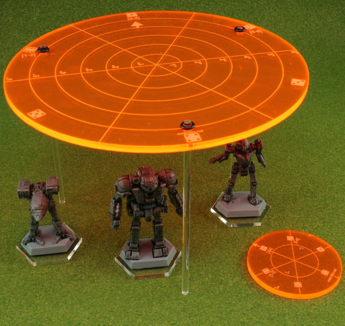 Area of Effect Template Set Compatible with BattleTech (2)