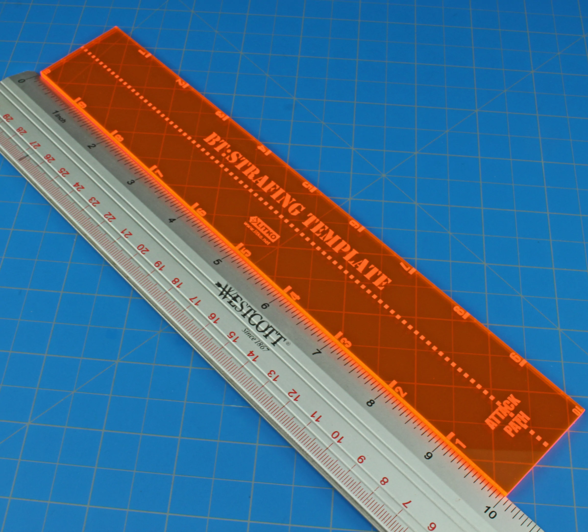 Strafe Template Compatible with BattleTech