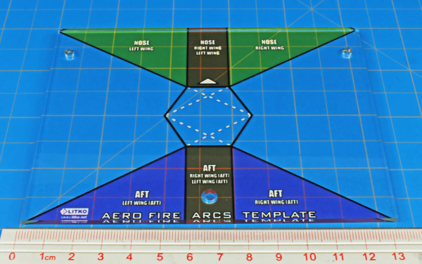 Aerospace Fire Arc Template Compatible with the BattleTech