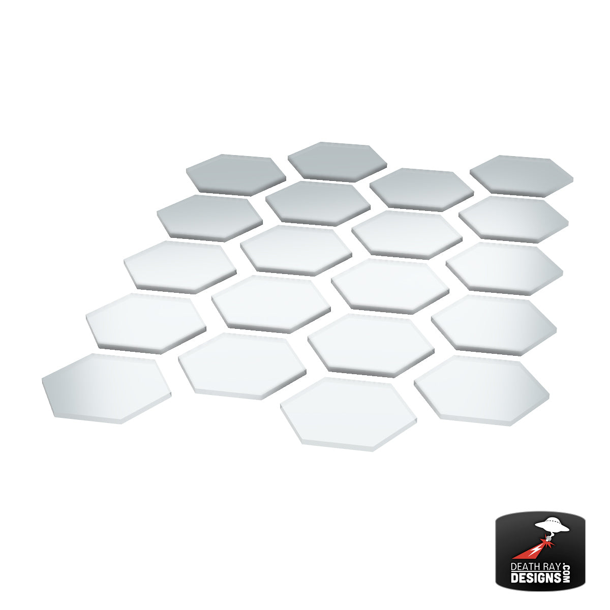 Thin Clear Hex Base 20-Pack