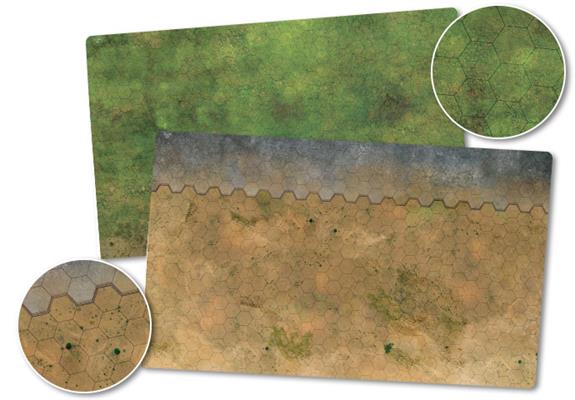 HEXTECH: Game Mat 1 (Grasslands/Arid/Urban)