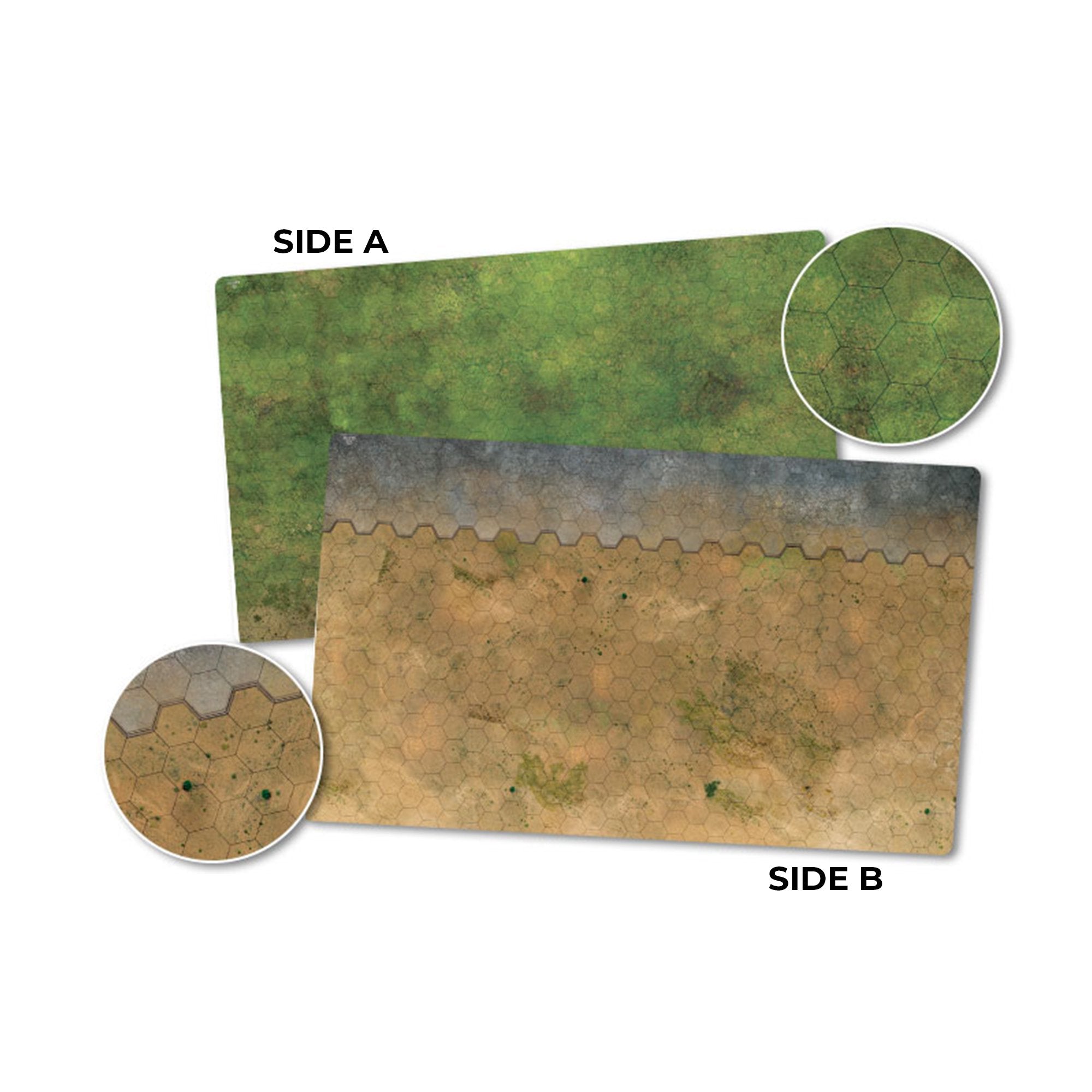 HEXTECH: Game Mat 1 (Grasslands/Arid/Urban)