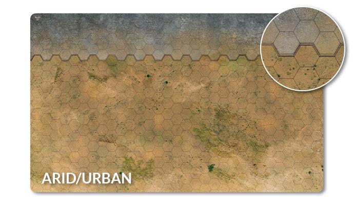 HEXTECH: Game Mat 1 (Grasslands/Arid/Urban)