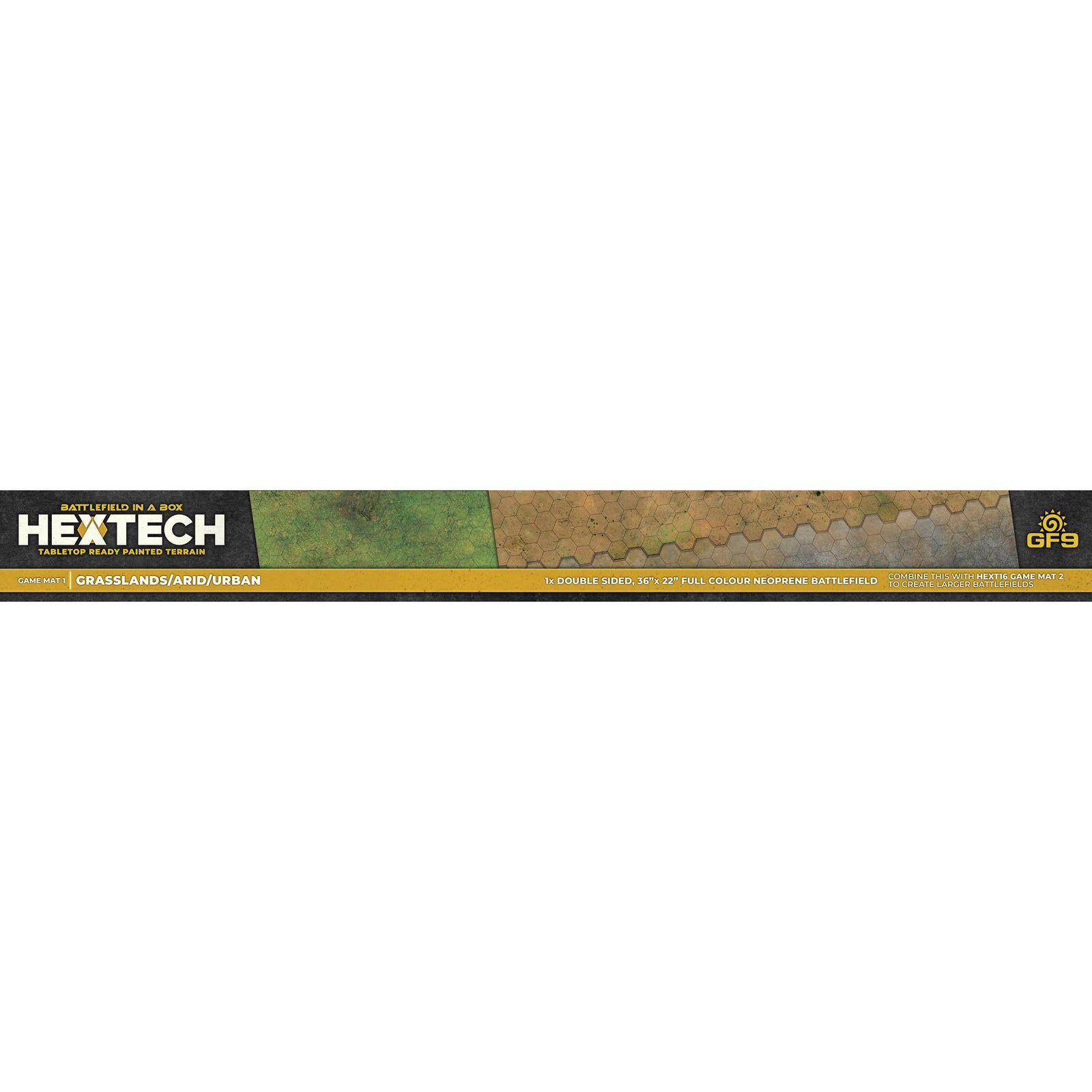 HEXTECH: Game Mat 1 (Grasslands/Arid/Urban)