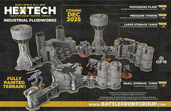Hextech: Industrial Fluidworks- Processing Plant (x1)