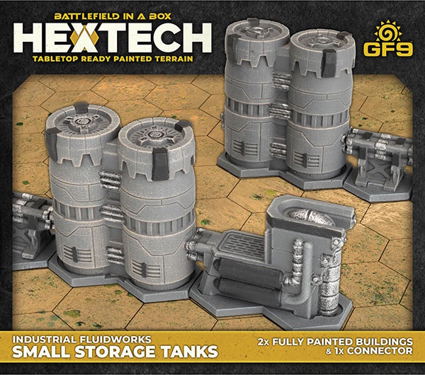 Hextech: Industrial Fluidworks- Small Storage Tanks (x2)