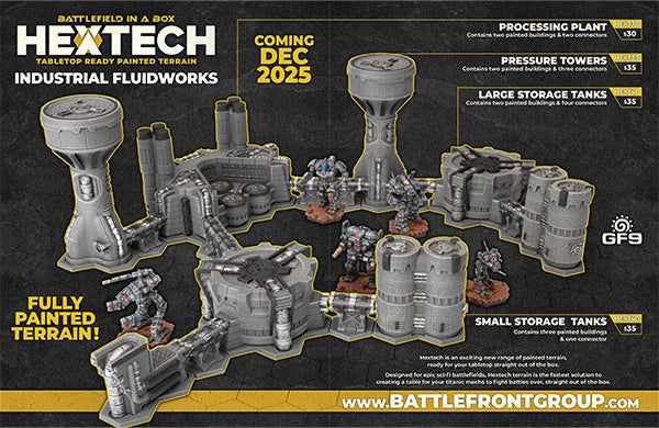 Hextech: Industrial Fluidworks- Small Storage Tanks (x2)