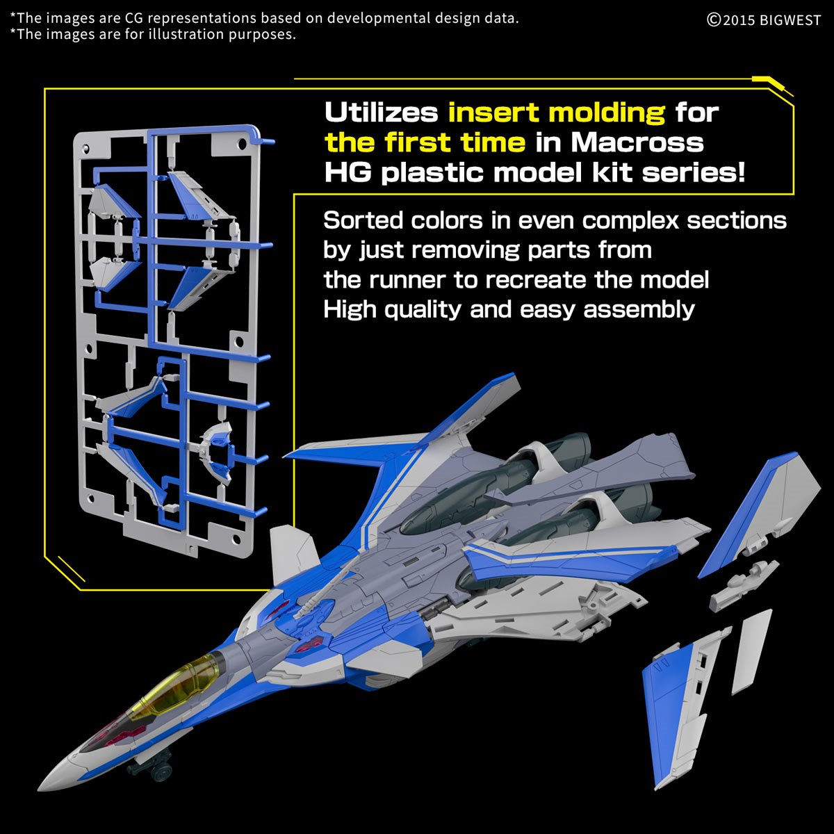 HG 1/100 Macross VF-31J Siegfried (Hayate Immelmann Use)