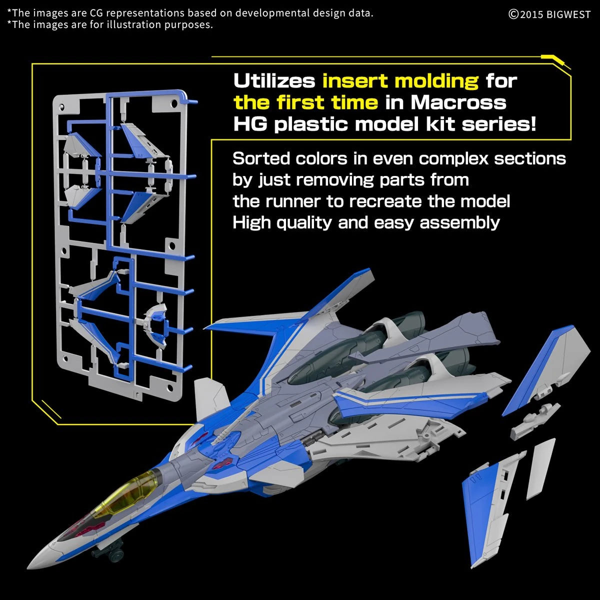 HG 1/100 Macross VF-31J Siegfried (Hayate Immelmann Use)