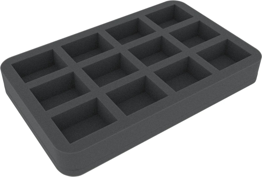 12 Compartment Half-Size Foam Tray 35MM