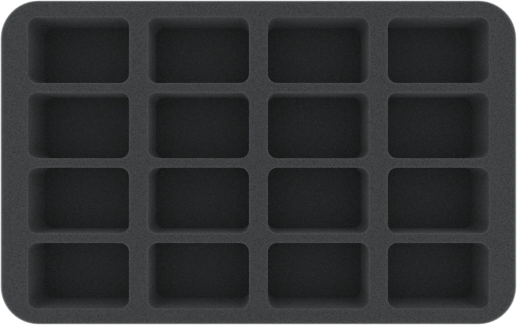 16 Compartment Half-Size Foam Tray 40MM