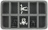 10 Compartment Half-Size Foam Tray 50MM