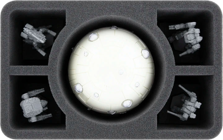 5 Compartment Mechs & Dropship Half-Size Foam Tray 110MM