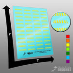 Hazard Stripe Decals
