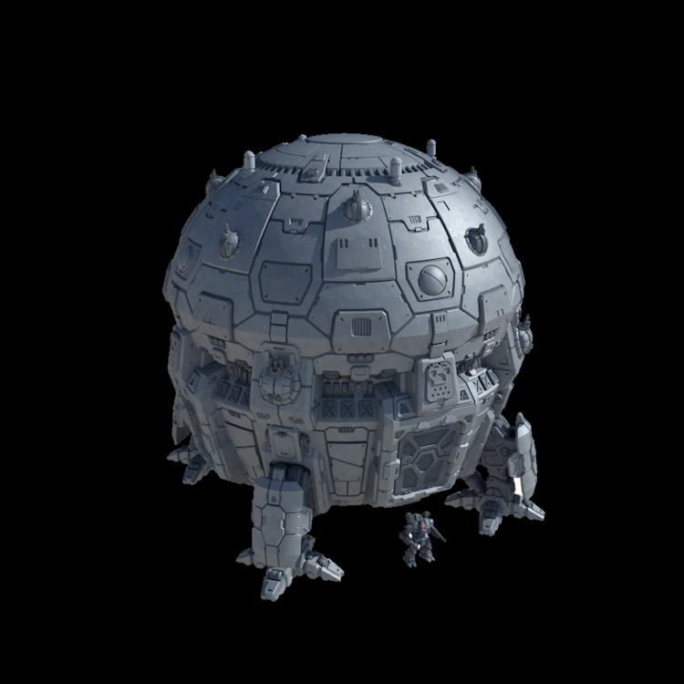 Monitor MK II Dropship - Mech Scale