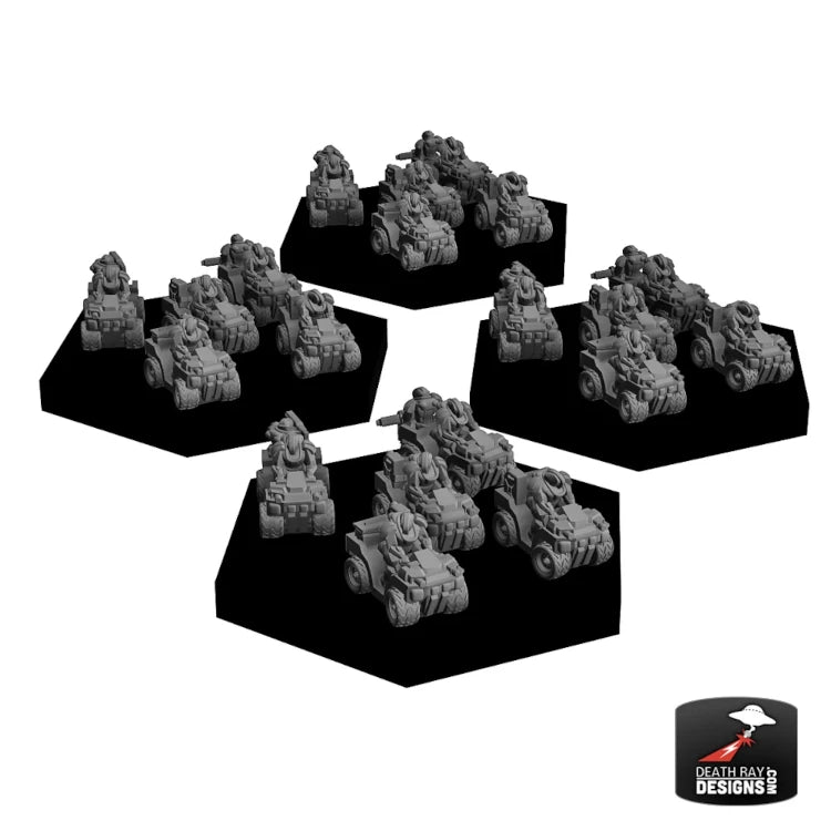 Motorized 4-Wheeler Infantry Platoon 4-Pack