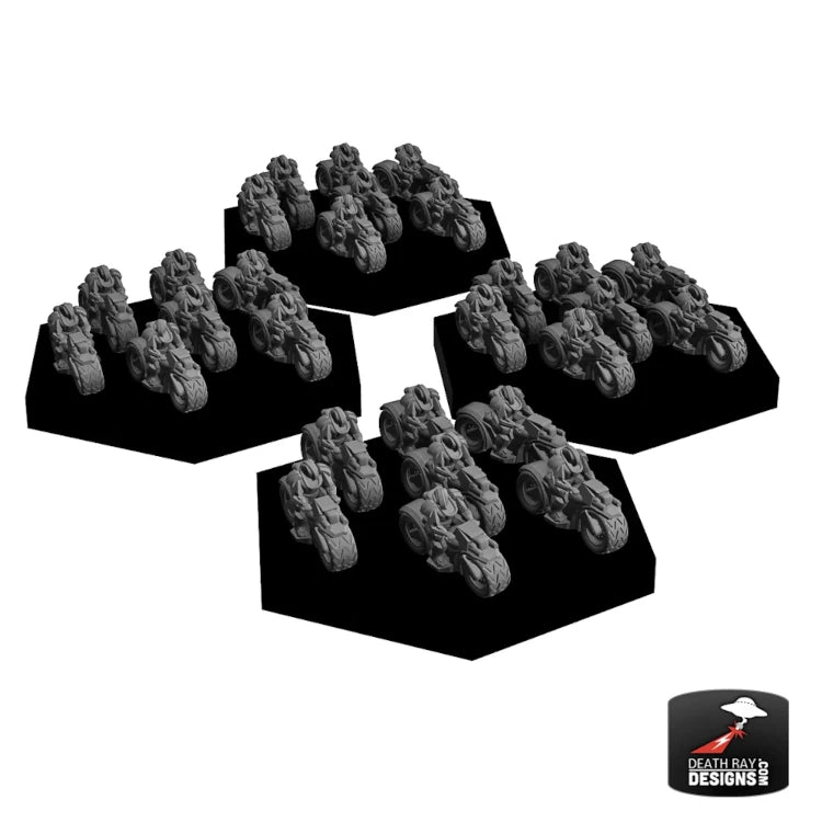 Motorized Biker Infantry Platoon 4-Pack