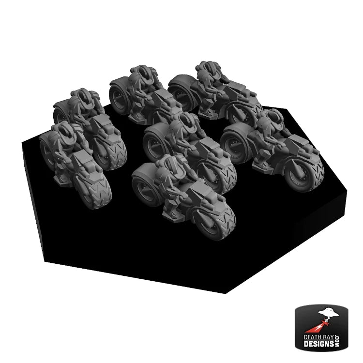 Motorized Biker Infantry Platoon 4-Pack