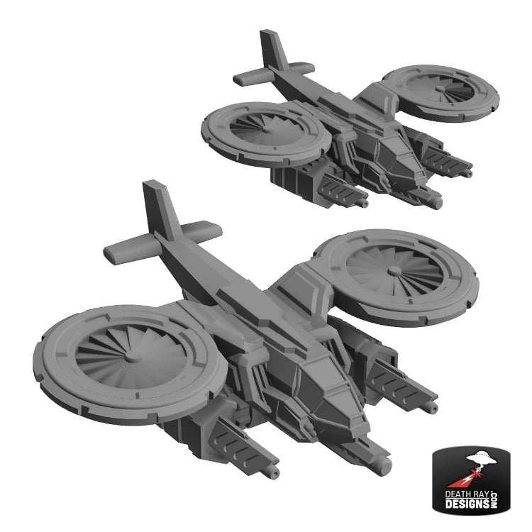 Nabile Attack VTOL with Rail Guns 2-Pack