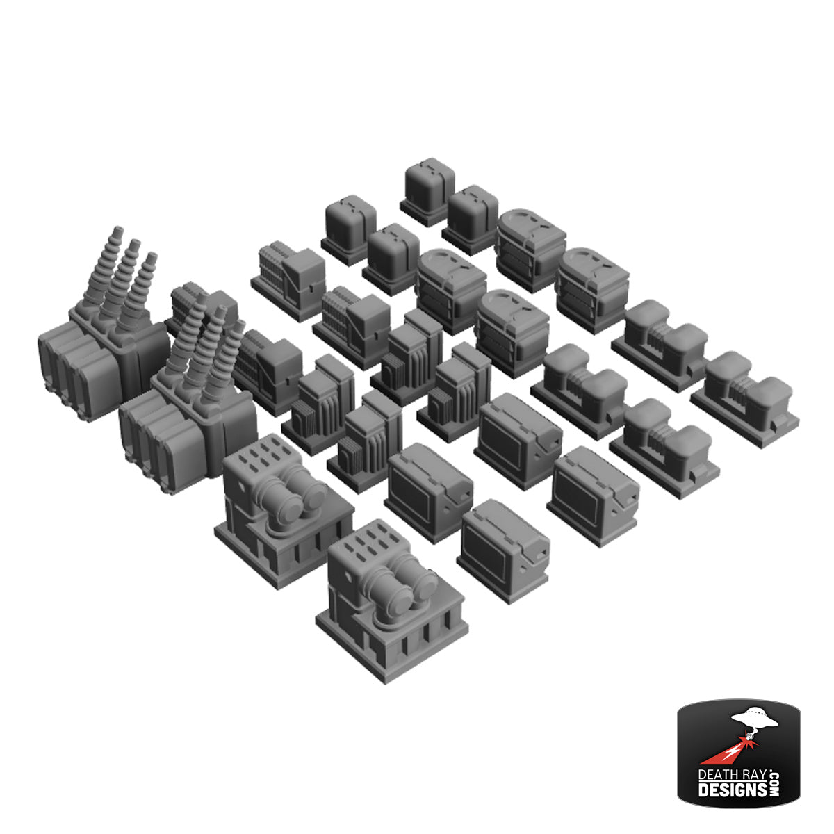 Power Grid Greebles Pack