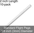 Standard Flight Pegs, 2.0 Inch Length (10)