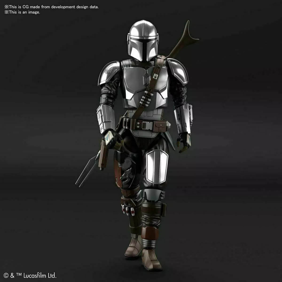 Star Wars Character Line - The Mandalorian (Beskar Armor) Silver Coating Ver. 1/12 Model Kit